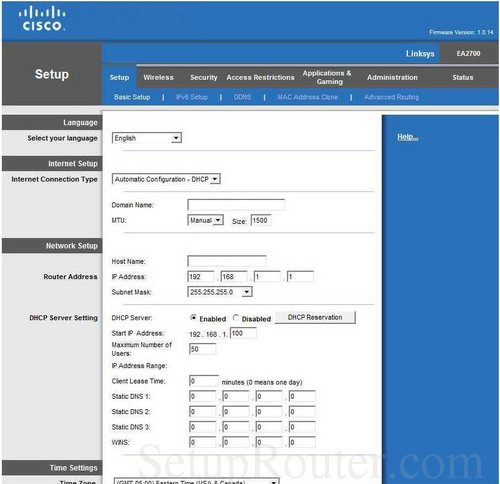 How to Login to the Linksys EA2700