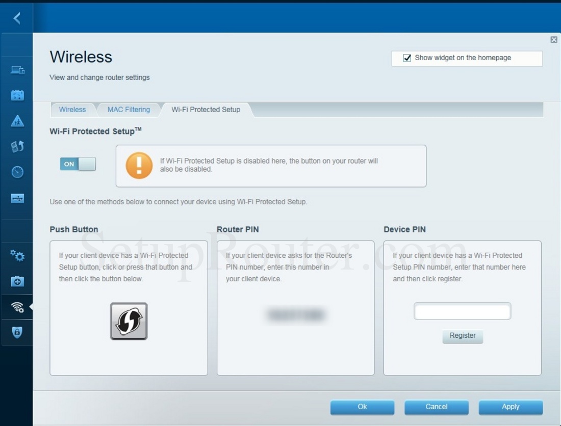 Linksys Ea4500 Smart Wi Fi Screenshot Wifiprotectedsetup