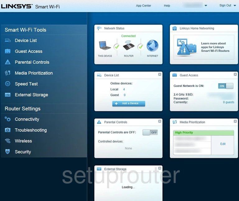 router status mac address internet IP