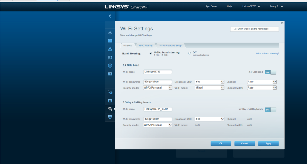 All Screenshots for the Linksys EA9500