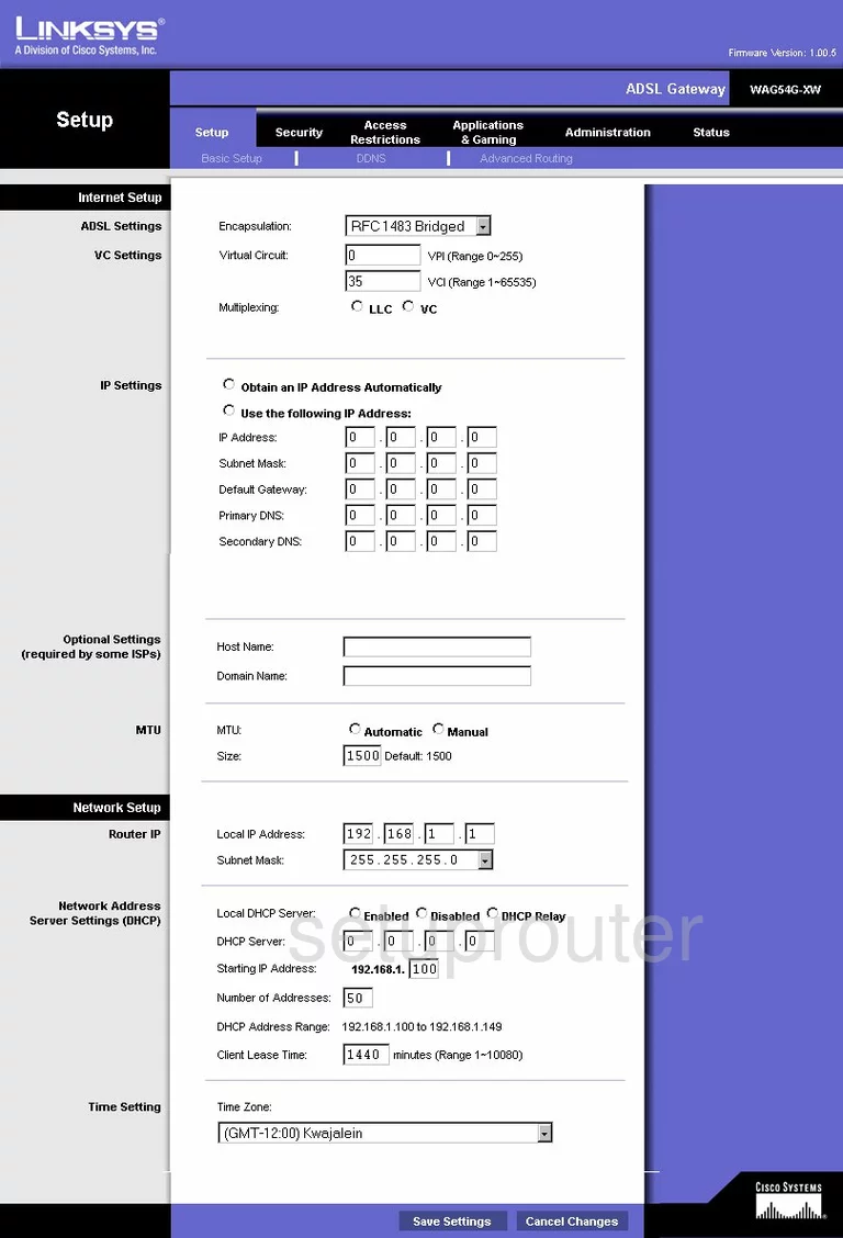 router setup