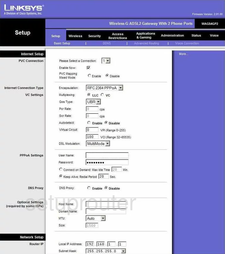 router setup