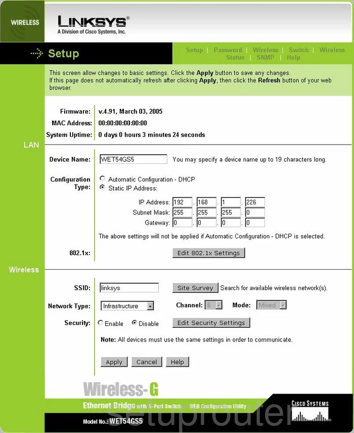 router setup