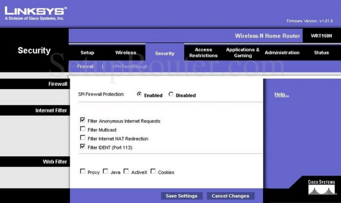 Настройка firewall dd wrt