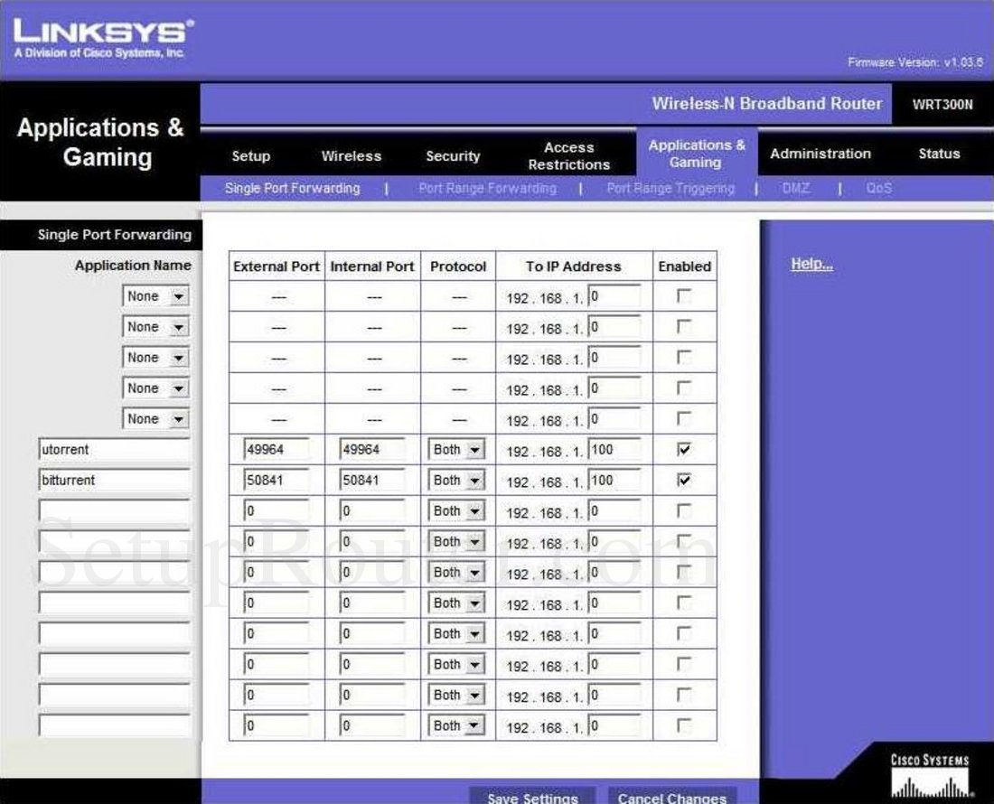 Настройка роутера linksys wrt300n