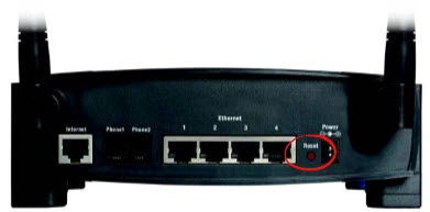 router reset factory settings