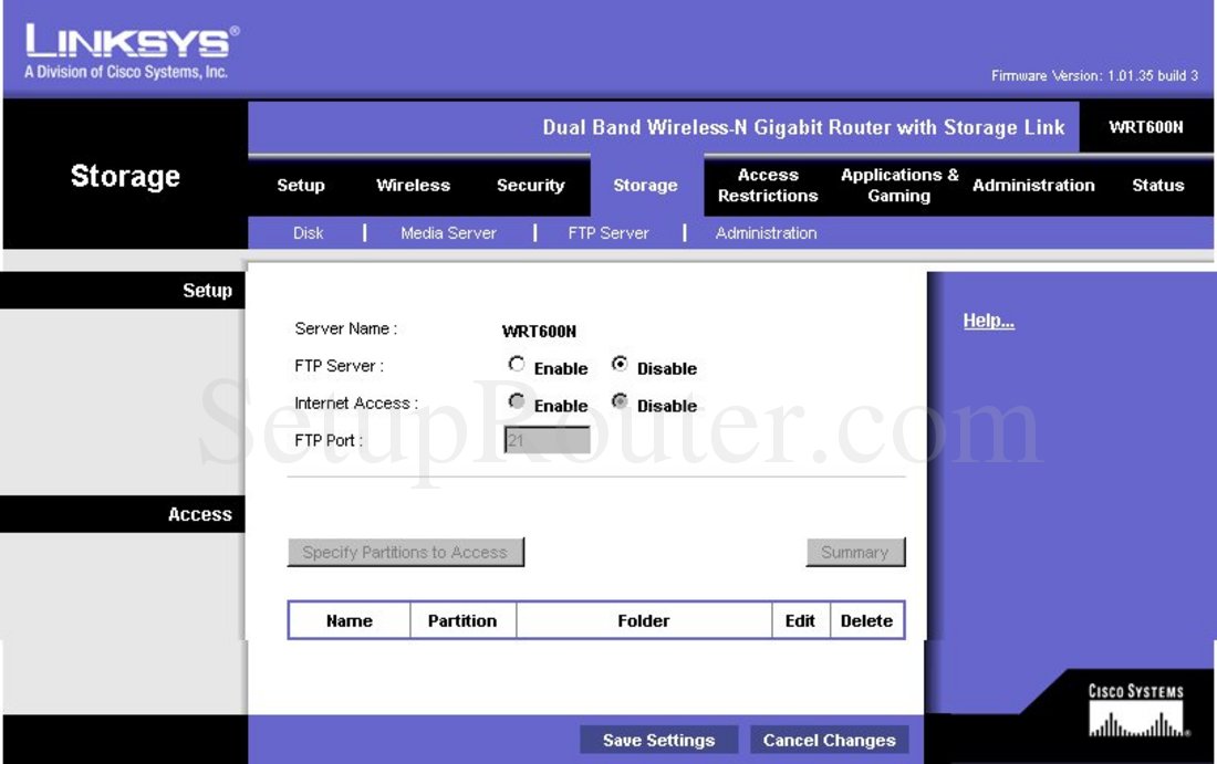 how do i use ftp on linksys router