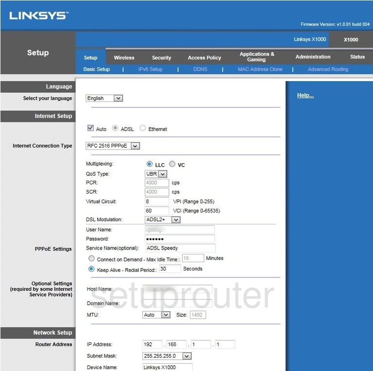 router setup