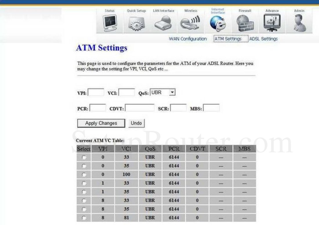 Mecer E5104N2 Screenshot ATM Settings
