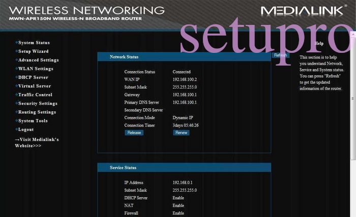 MediaLink MWN-WAPR150N Login Instructions