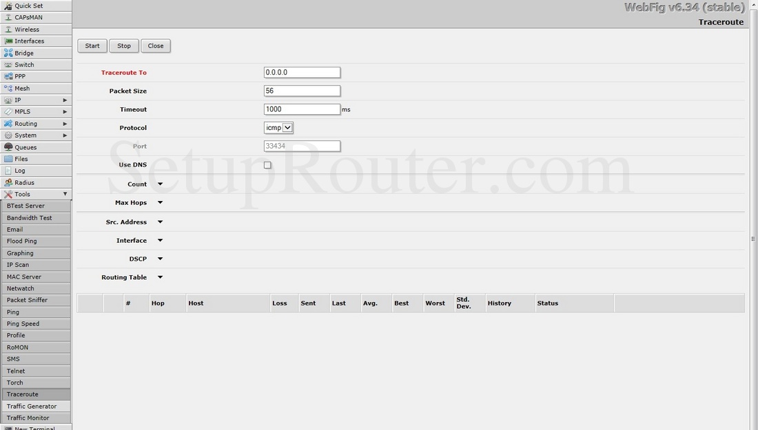 mikrotik routeros v6 email config