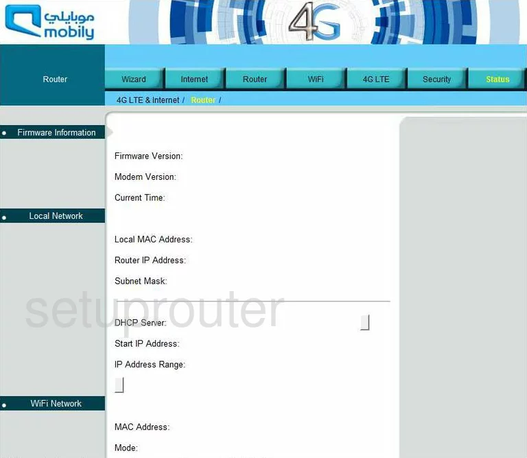 router status mac address internet IP