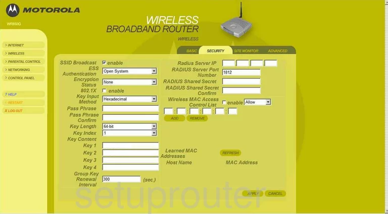 router wifi security wireless