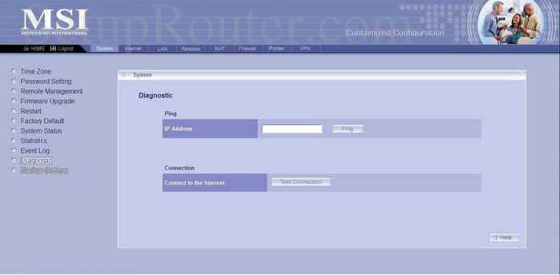 MSI RG54GS Screenshot Diagnostics