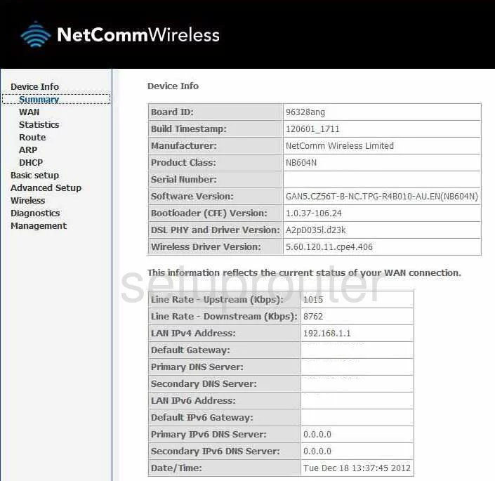 router status mac address internet IP