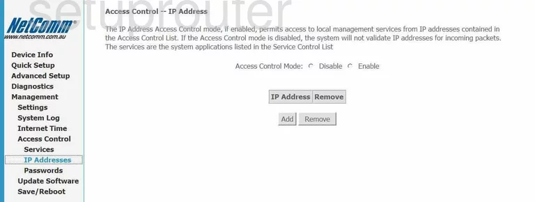 router access control