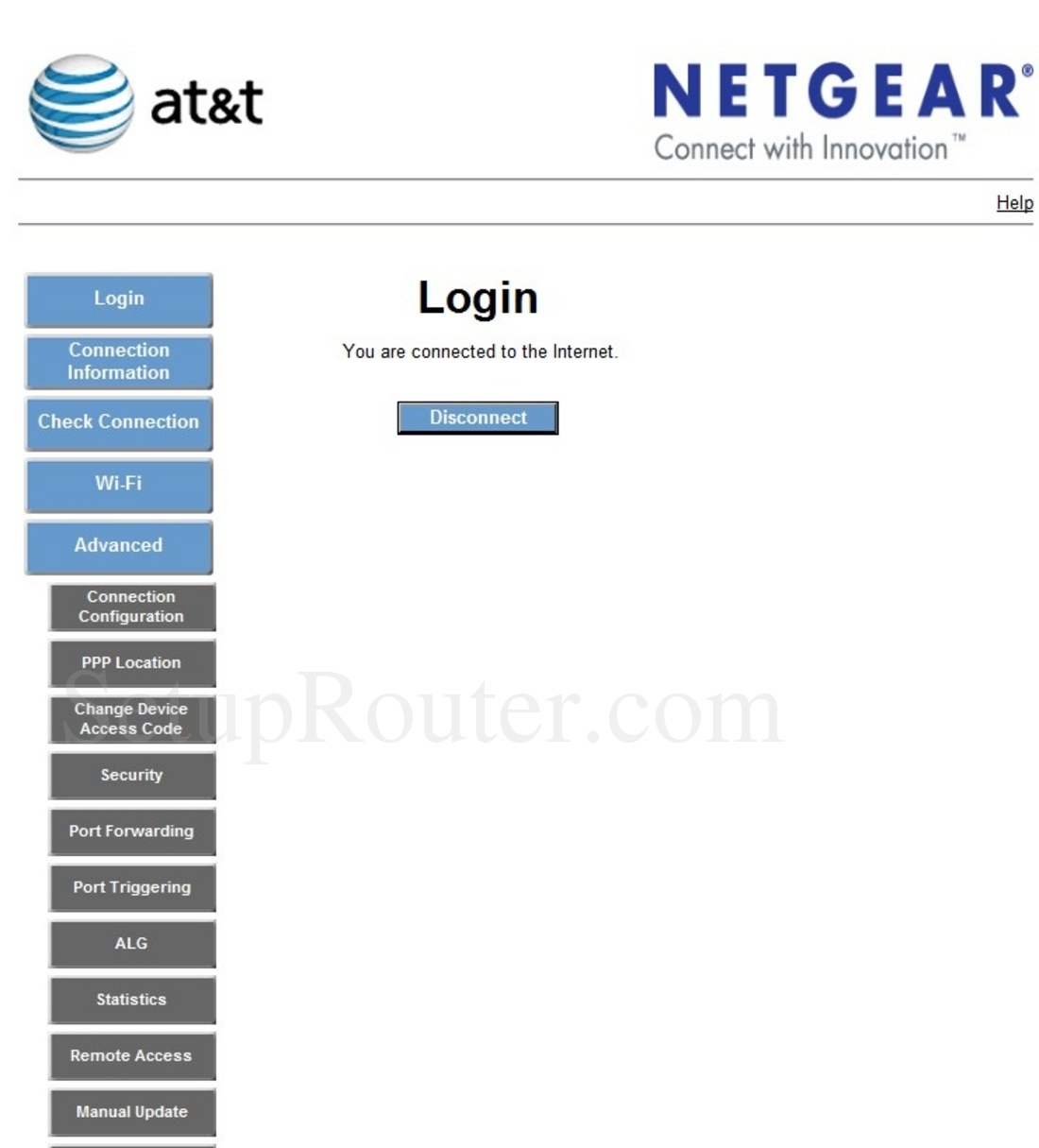 Netgear B9075502515 Screenshot Login