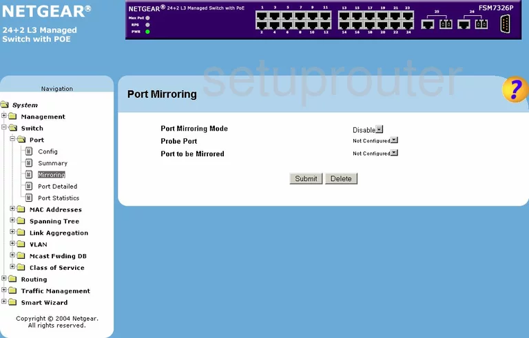 router port mirroring