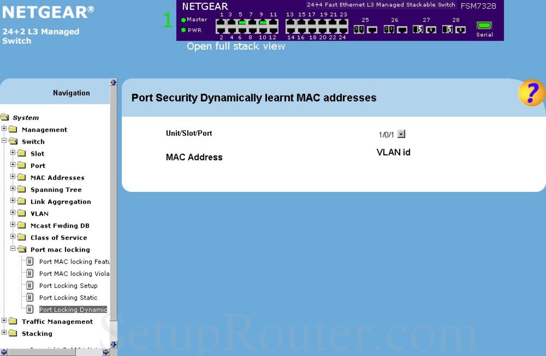 does port security dynamically learn mac addresses without sticky