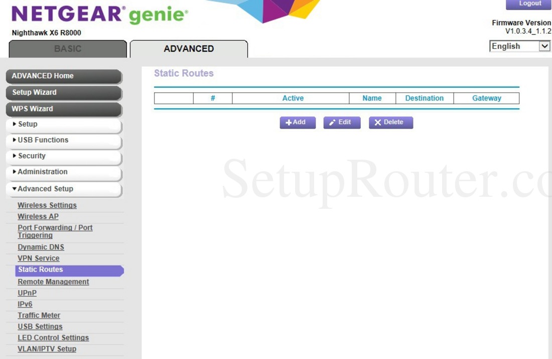what is the default ip address for netgear router r8000