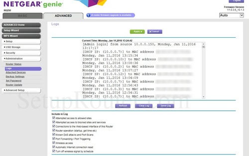 Netgear R6250 Screenshots