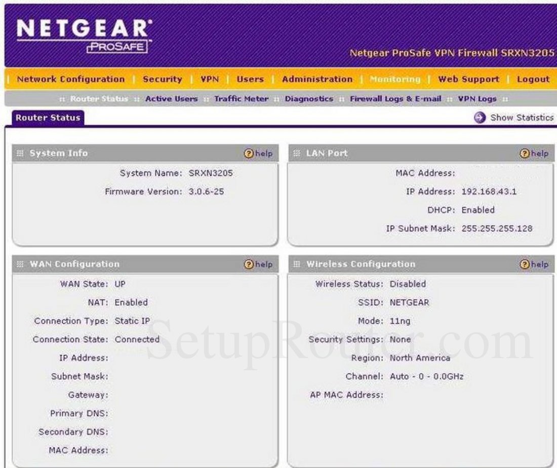 how to check router status