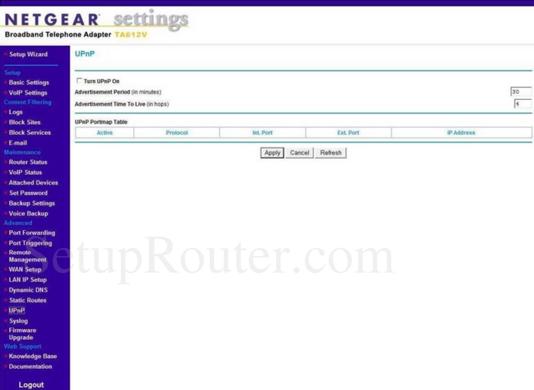 upnp or nat pmp on netgear router