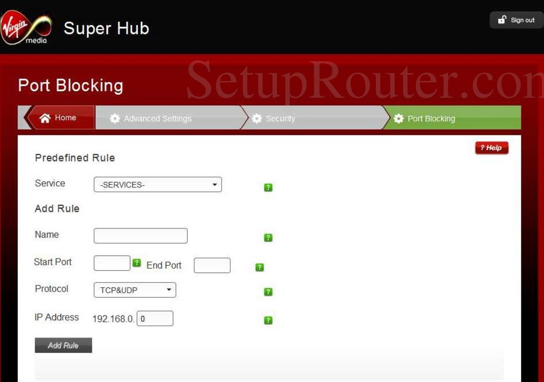 Virgin Media Ip Address >> Netgear Virgin Media Super Hub 2 Screenshot Port Blocking Virgin Media Ip Address >> Netgear Virgin Media Super Hub 2 Screenshot Port Blocking