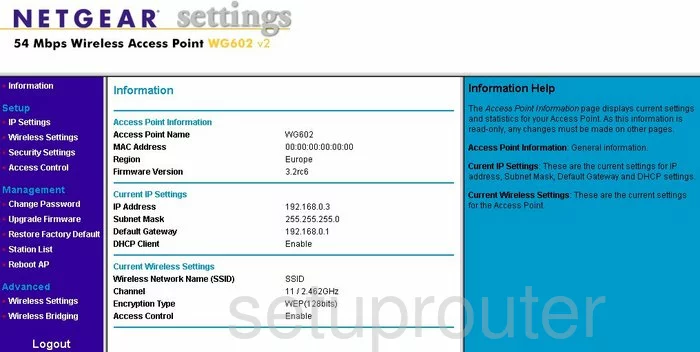 router status mac address internet IP