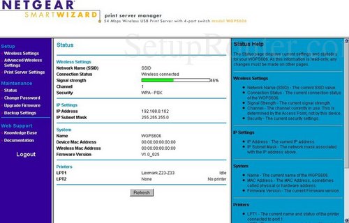 netgear wgps606 manual