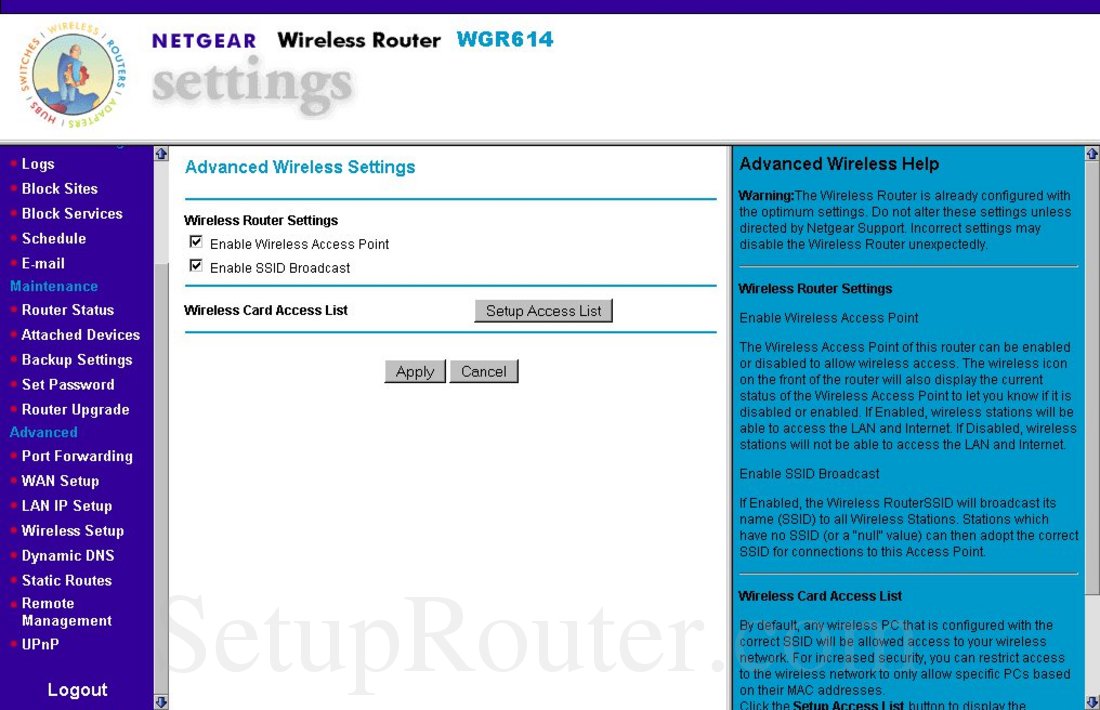 wgr614 v6 router smart wizard setup software