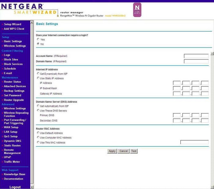 Setup WiFi on the Netgear WNR3500