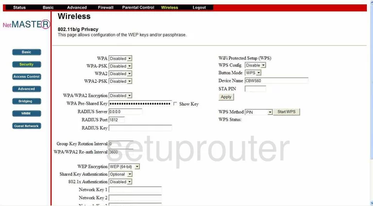 router wifi security wireless