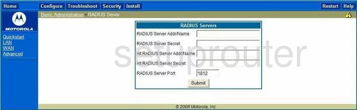 router radius server