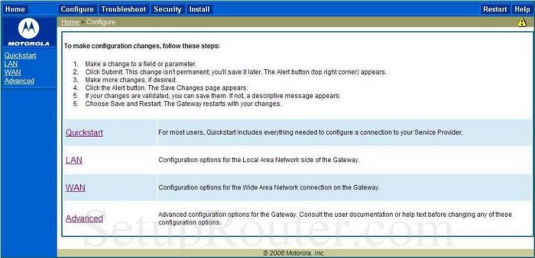 Netopia 3347021022 Screenshot Configure