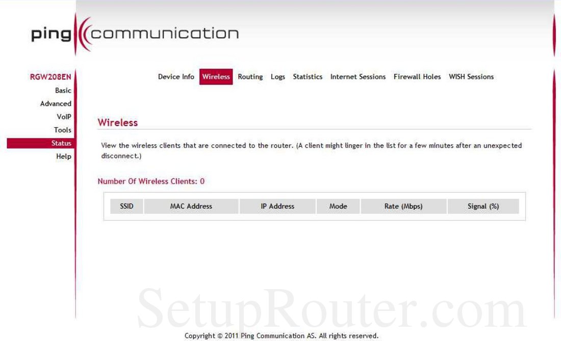 RGW208EN Screenshot Wireless