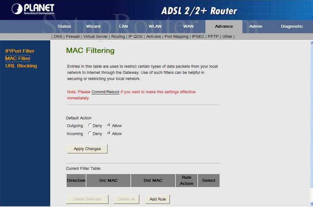 Adw 4401 настройка wifi