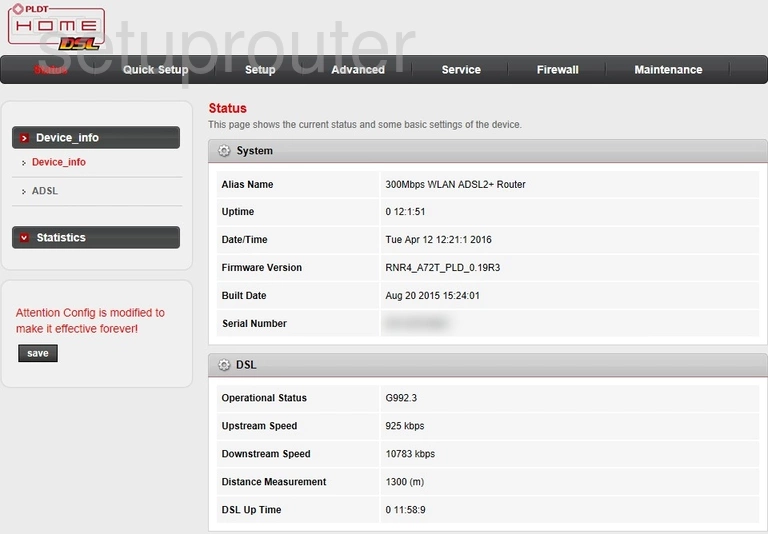 router status mac address internet IP