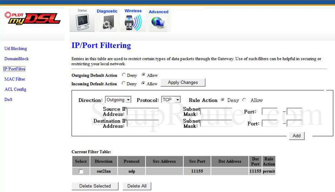 wireshark filter ip and port
