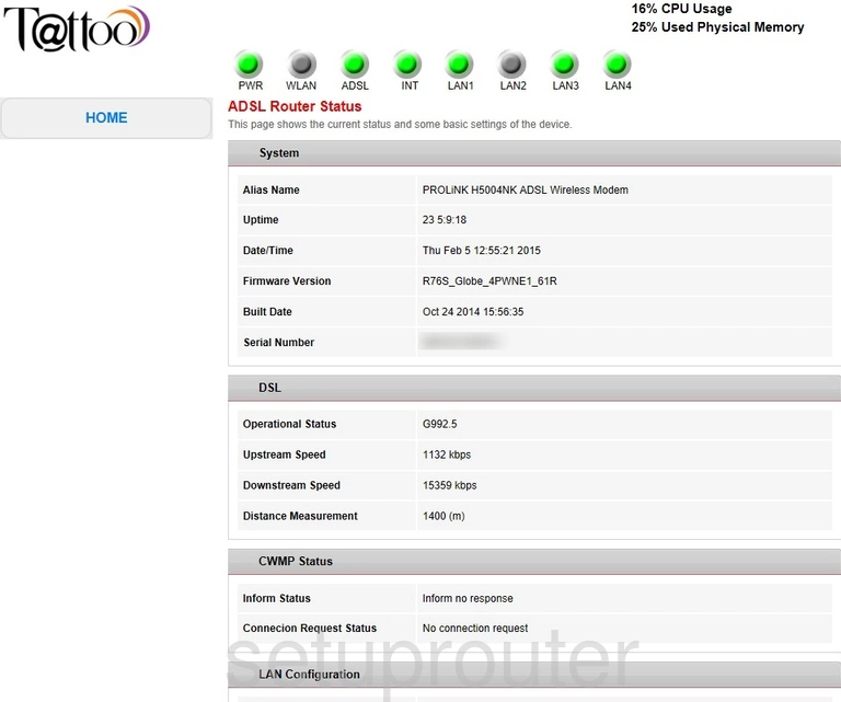 router status mac address internet IP