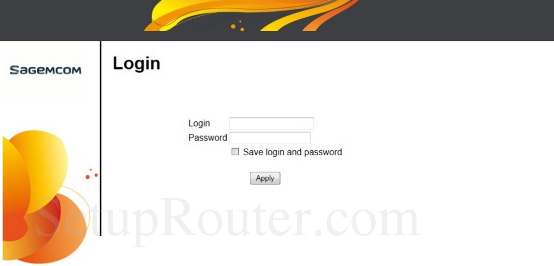 Fast 3184 Screenshot Login