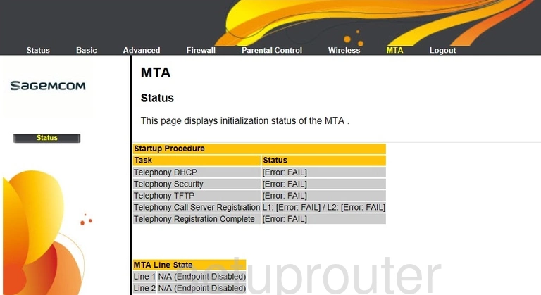 router status mac address internet IP