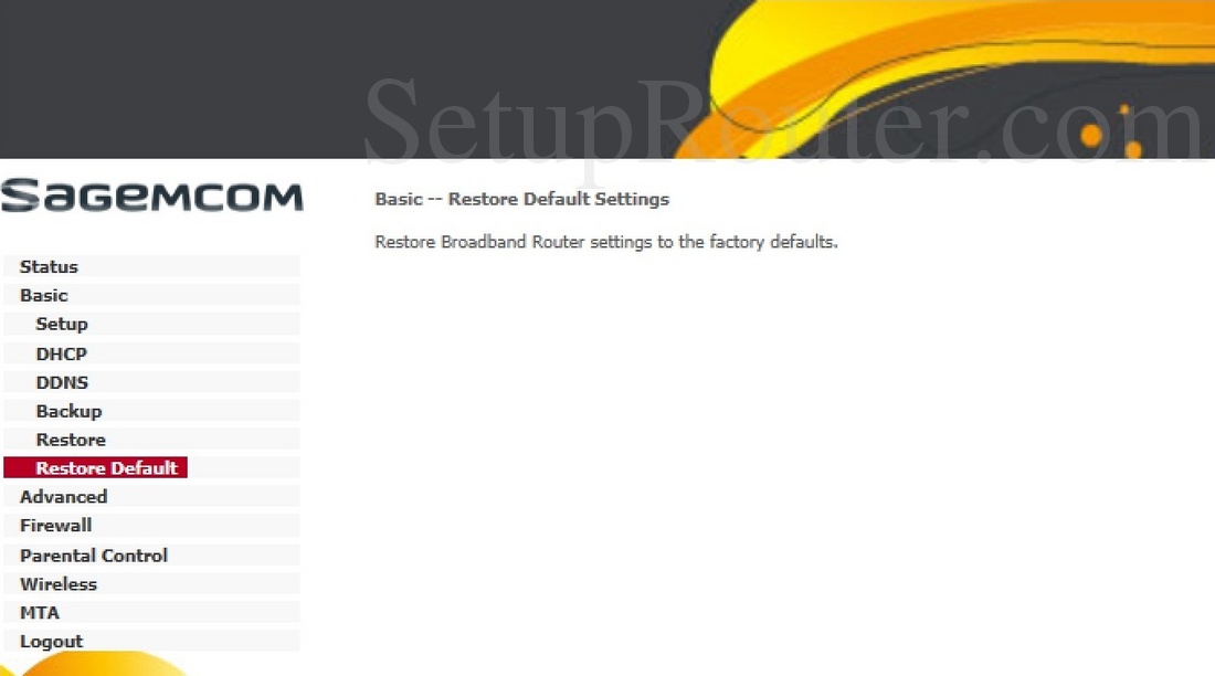 Fast 3890V2 Screenshot RestoreDefaultSettings