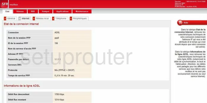 router status mac address internet IP