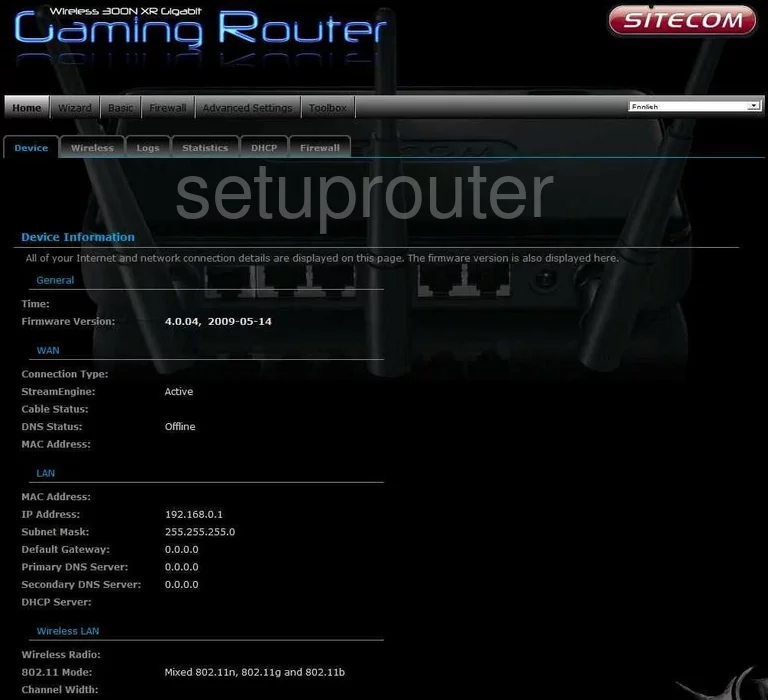 router status mac address internet IP