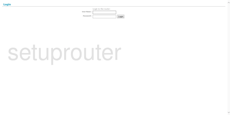 router login screen