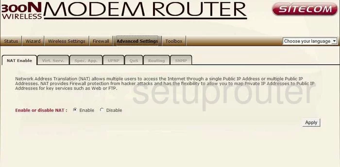 router nat enable disable