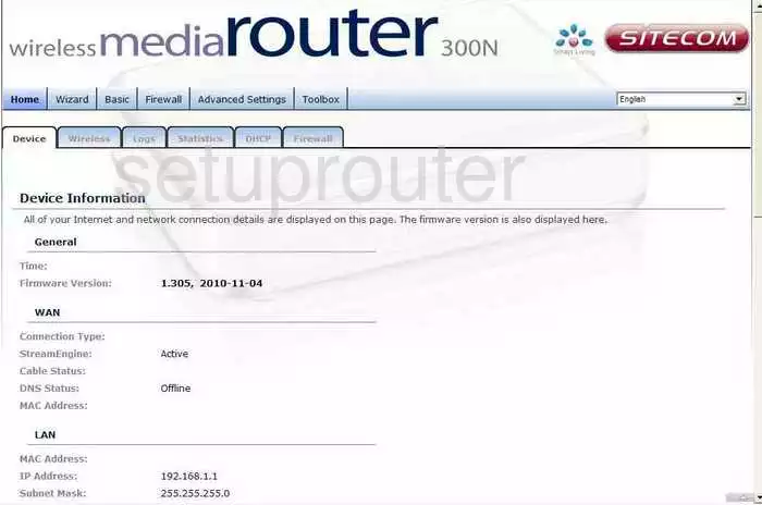 router status mac address internet IP