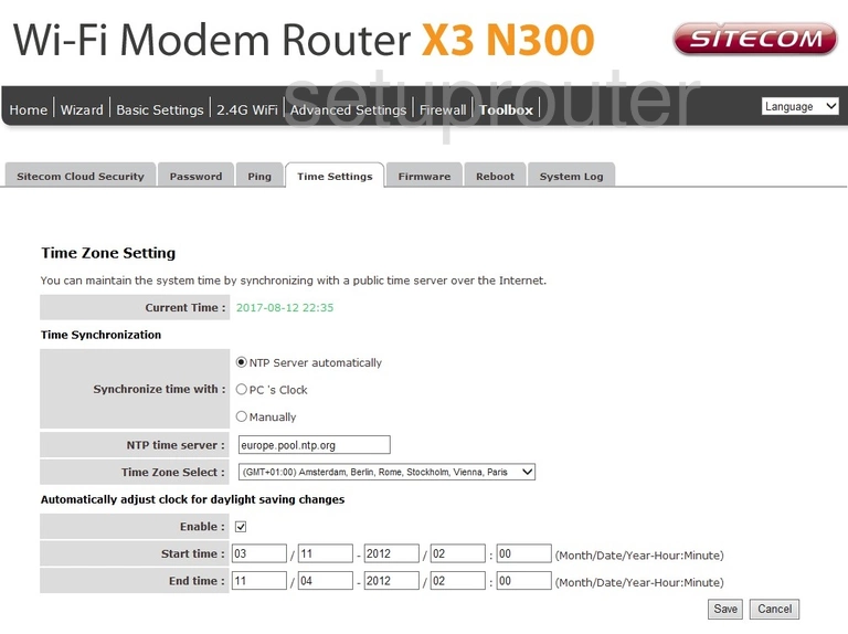 router time setup