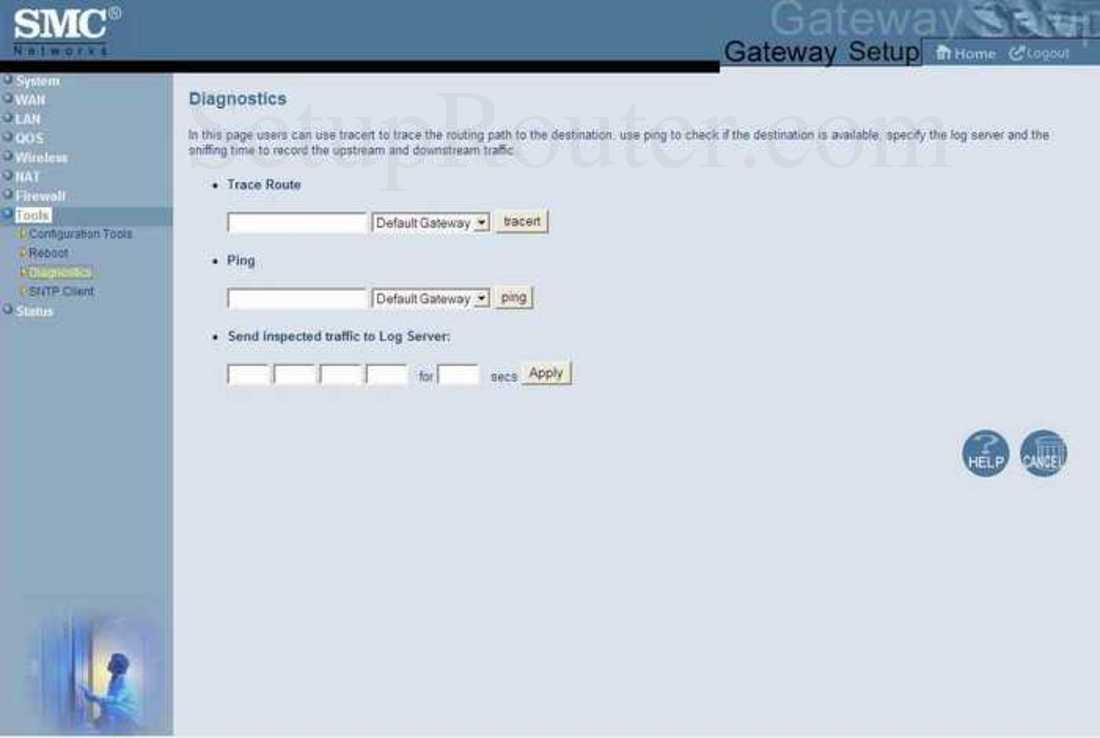 SMC SMCD3GN2-RES Screenshot Diagnostics